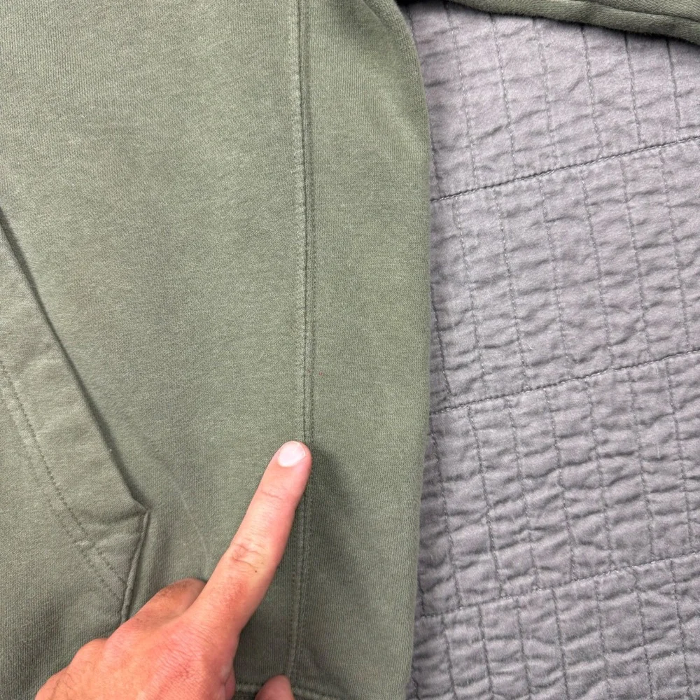 Nike Hoodie Sweatshirt Men Medium Green Club Fleece Sportswear Casual Faded